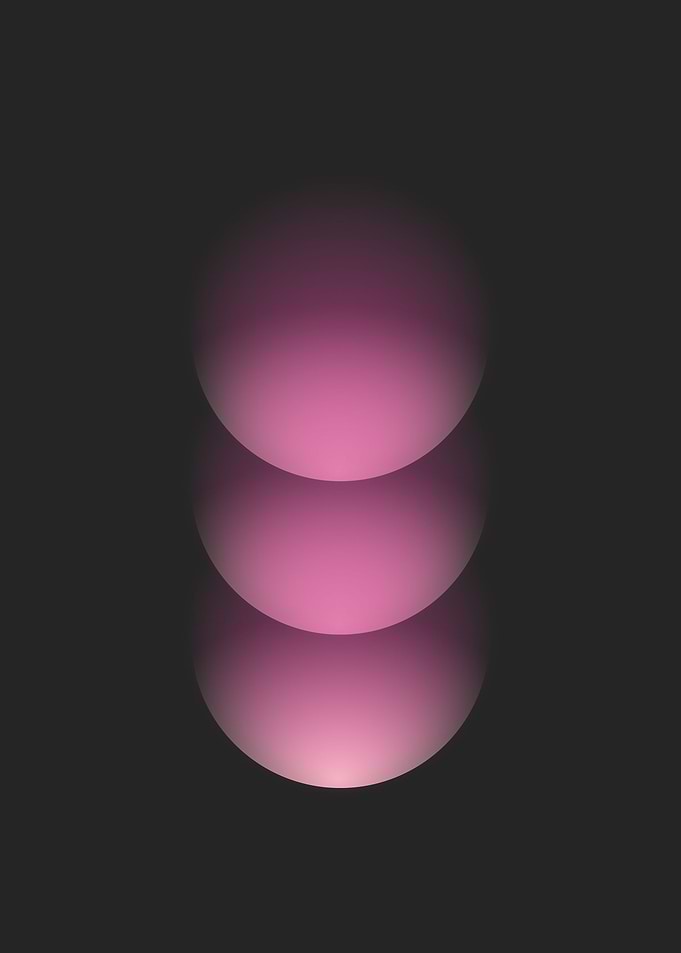 Tri Sphere Fuchsia Dark