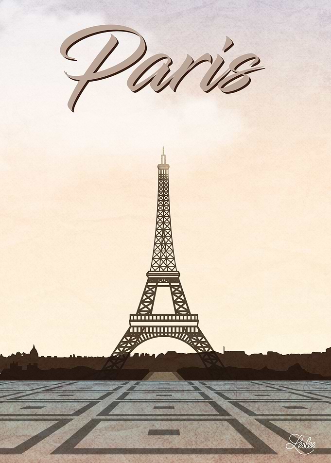 Paris vintage poster