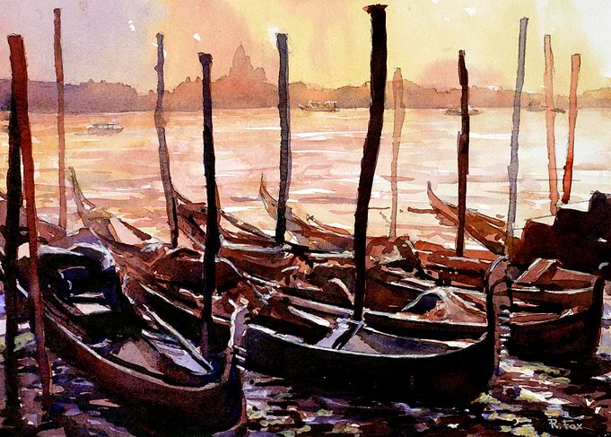 Venice Italy gondola boat