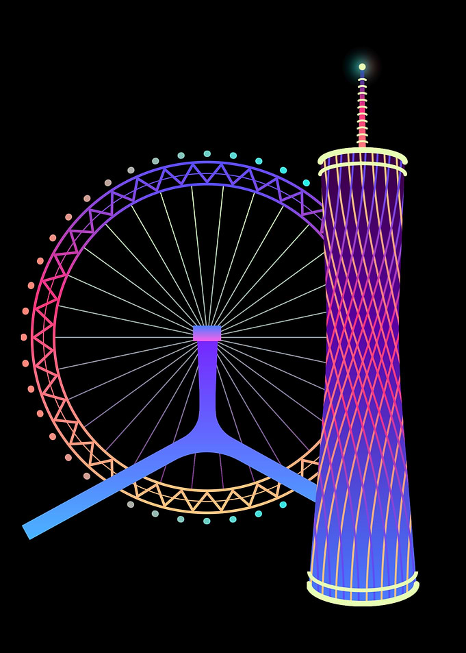 Minimalist London city