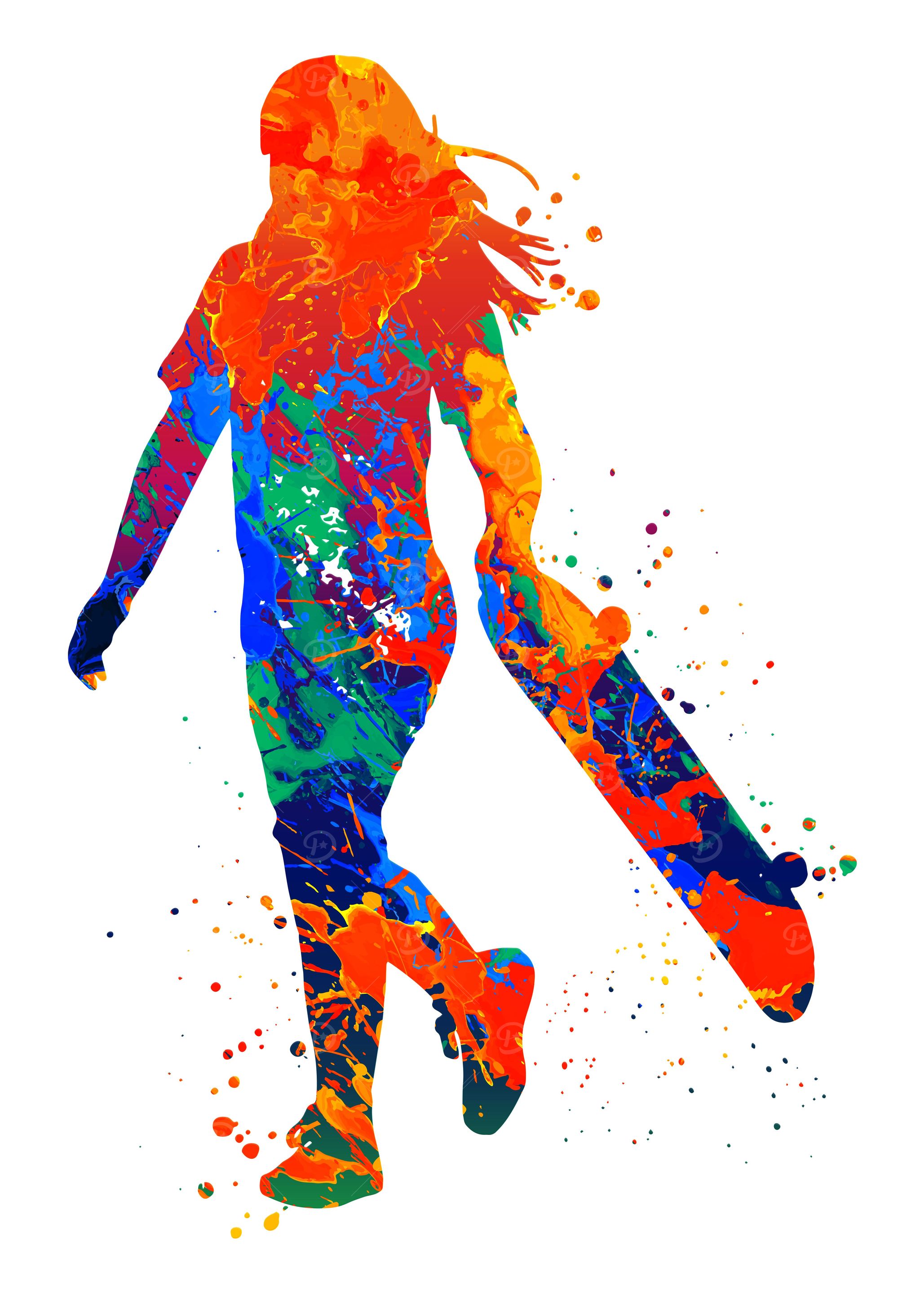 Skateboarder Girl