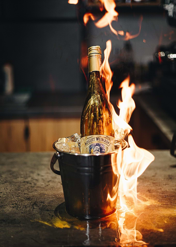 Liquor fire
