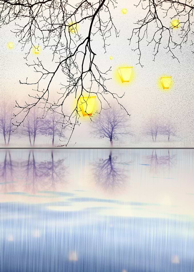 lake and lamp paint