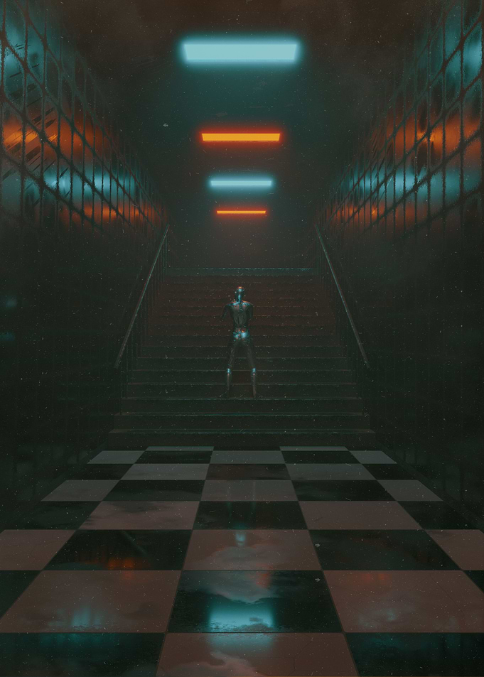 Subway 3D Surrealism Art