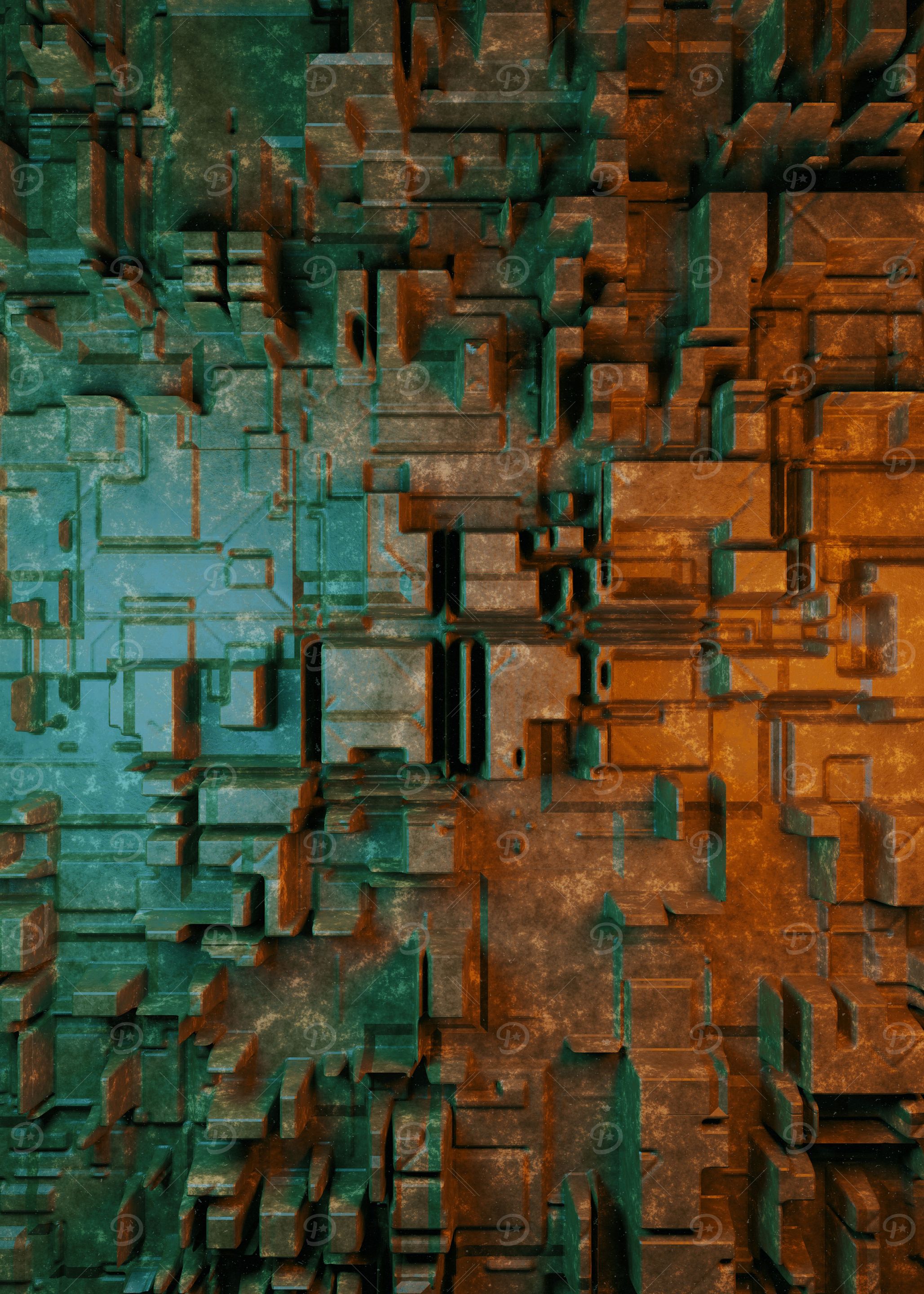 Tech 3D Surrealism Render