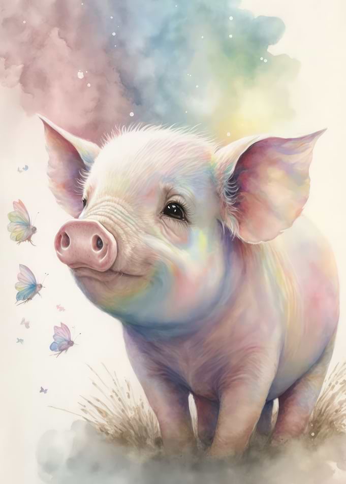 Sweet little piglet