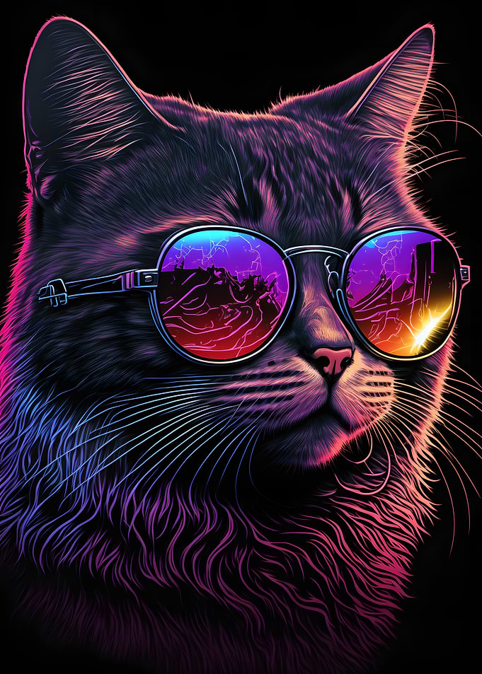 Cat with sunglasses