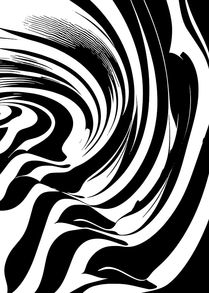 ABSTRACT ART B AND W