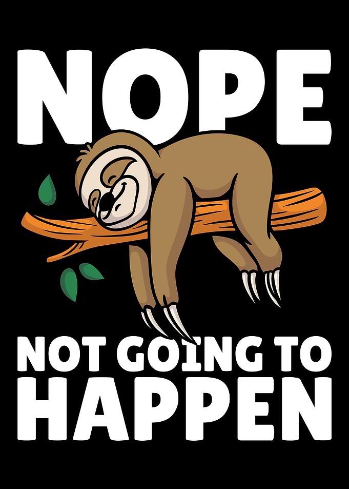 Lazy Sloth Tired
