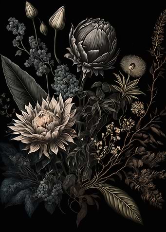 Moody Victorian Flowers