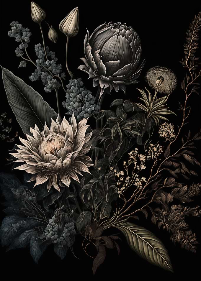 Moody Victorian Flowers