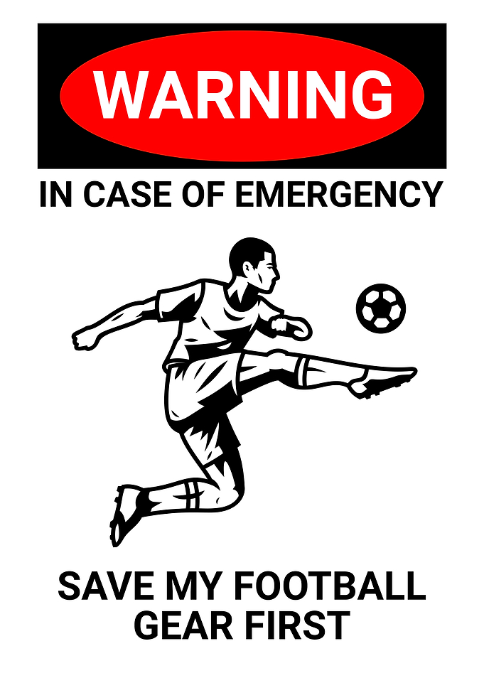 Warning Emergency Futbol