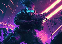 Neon Hunter