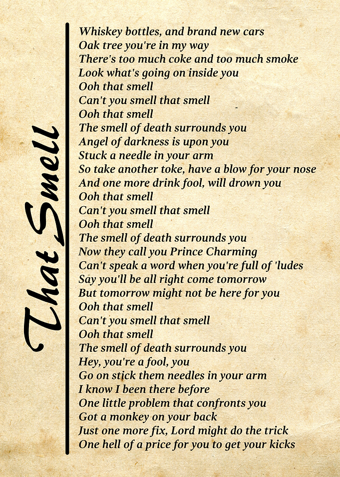 That Smell Lyrics