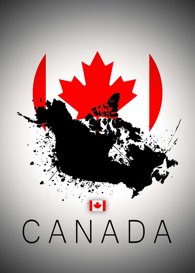 Canada moon map