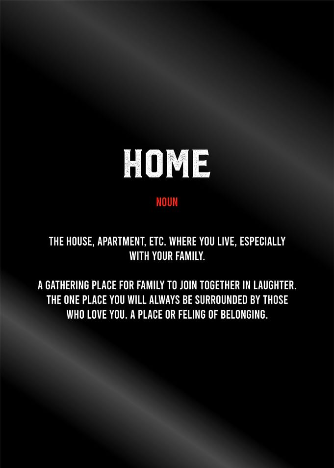 home dictionary poster