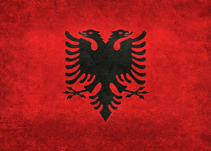 Albanian Flag of Albania