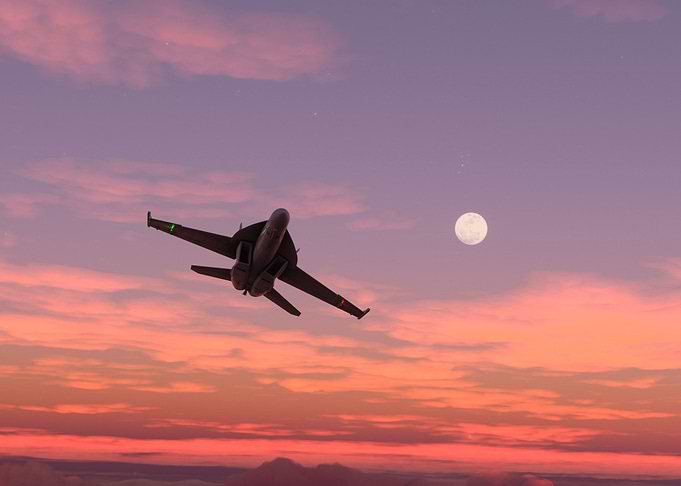 Jet Fighter In Sky