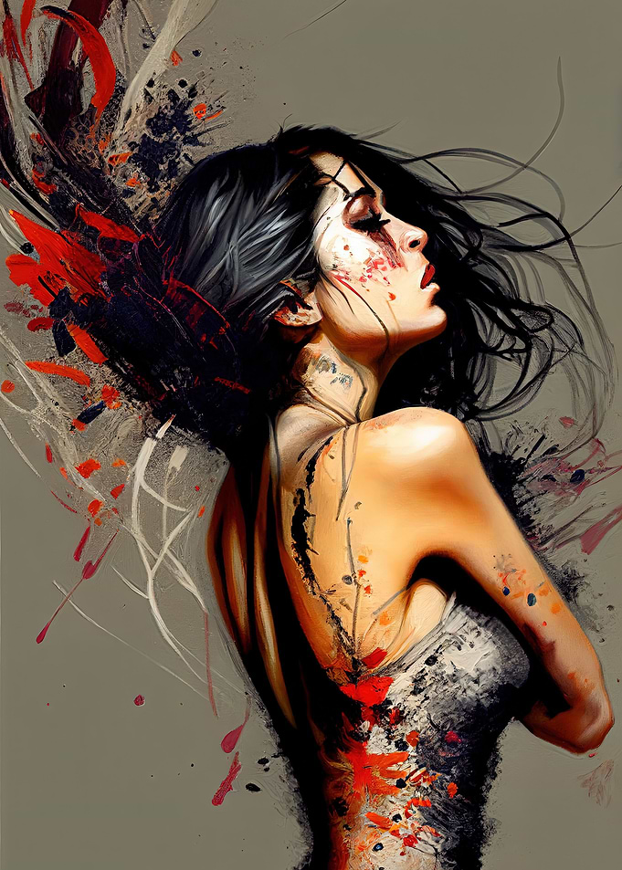 Gypsy woman Spanish dancer