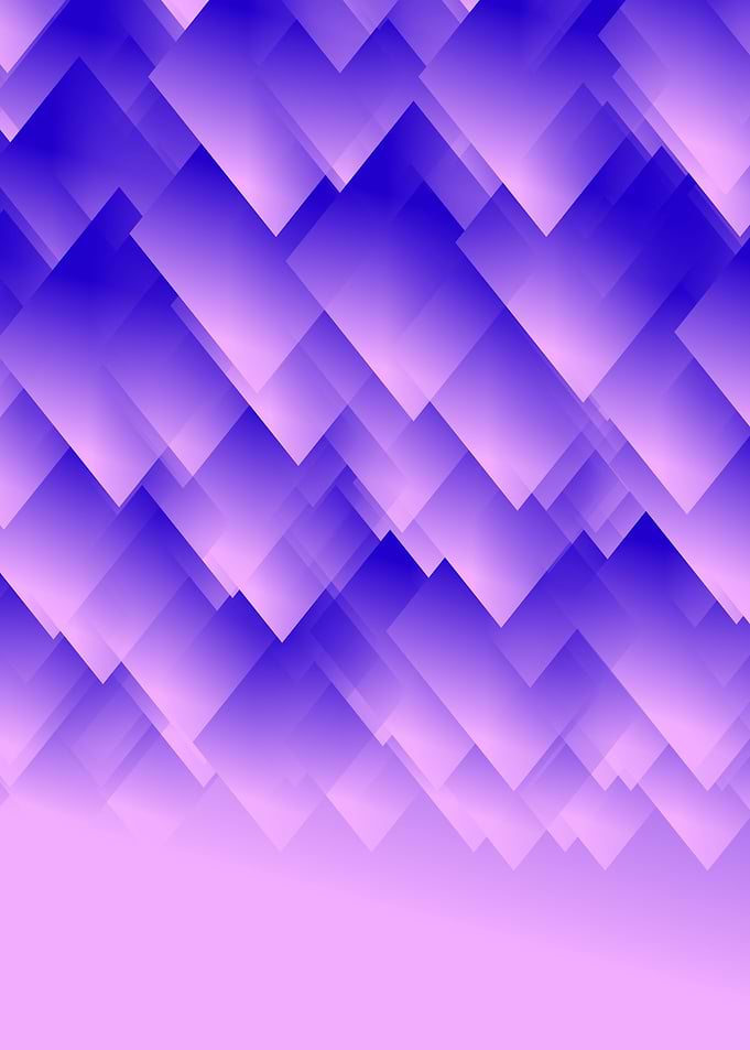 Purple mountains in fog