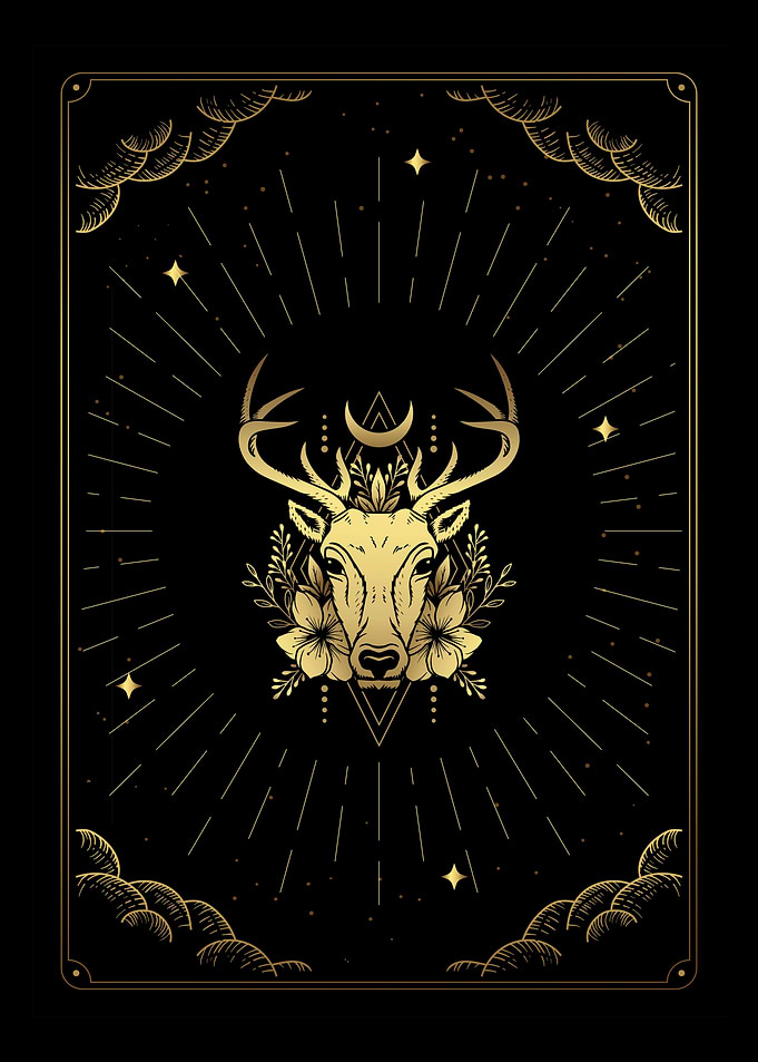 Tarot deer head