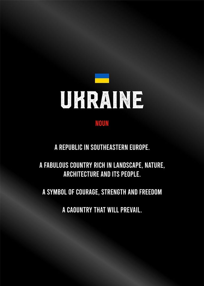 ukraine dictionary poster