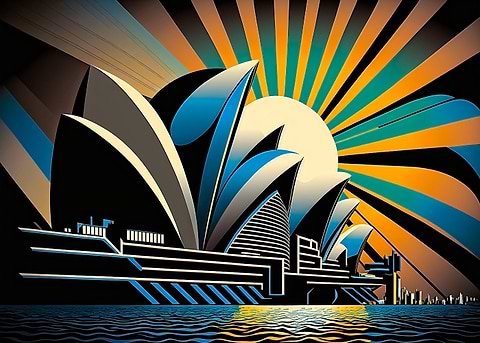 Sydney Opera House — Australiana metal wall art
