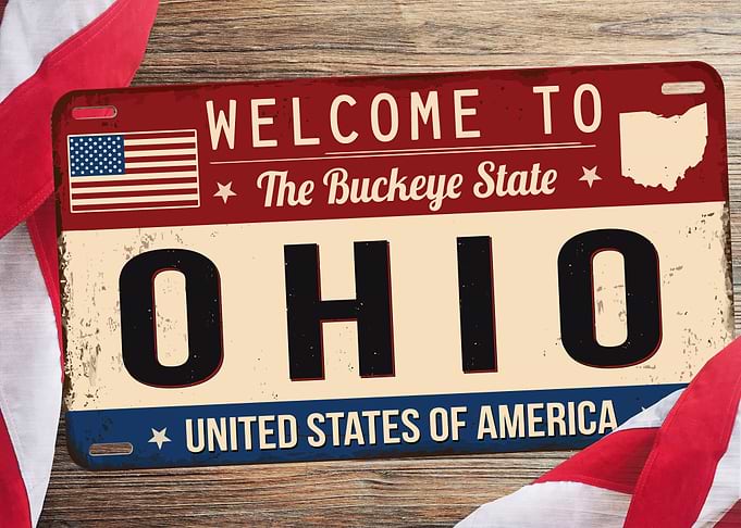 OHIO PLATES POSTER