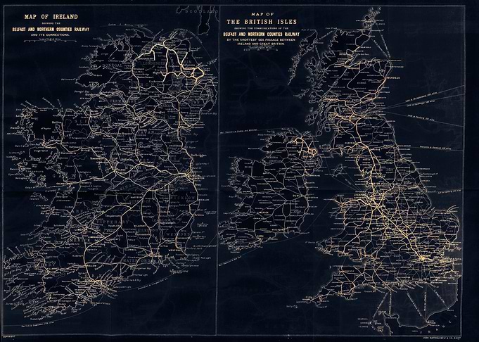 Ireland British Isles map