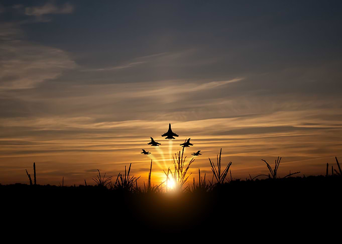 Fighters in the sky