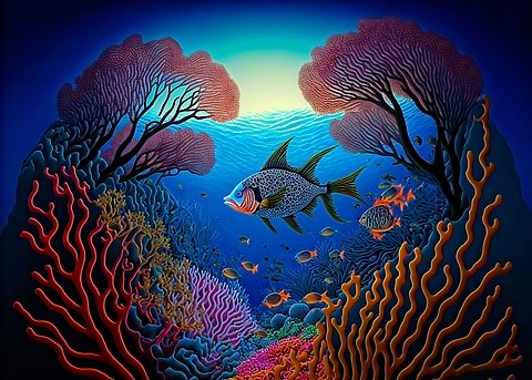 The Great Barrier Reef — Australiana metal wall art