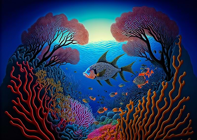The Great Barrier Reef — Australiana metal wall art