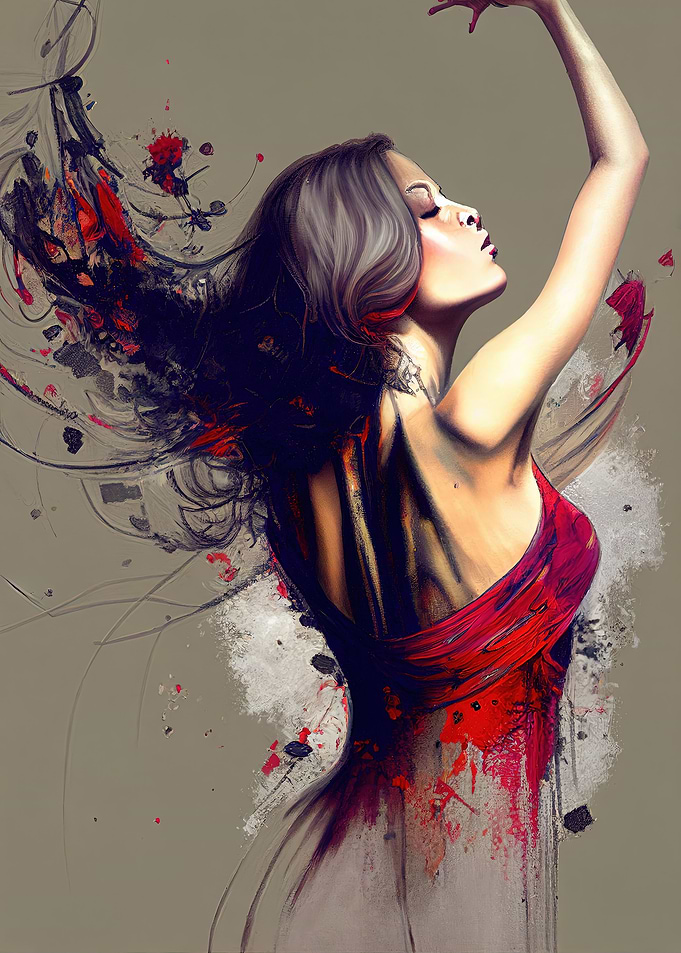Gypsy latin flamenco dance