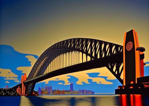 Sydney Harbor Bridge — Australiana metal wall art