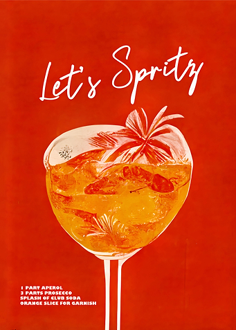 Lets Spritz Cocktail Art