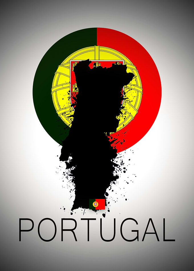 Portugal moon map