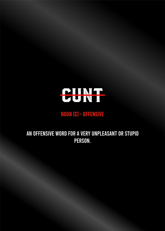 Cunt dictionary poster