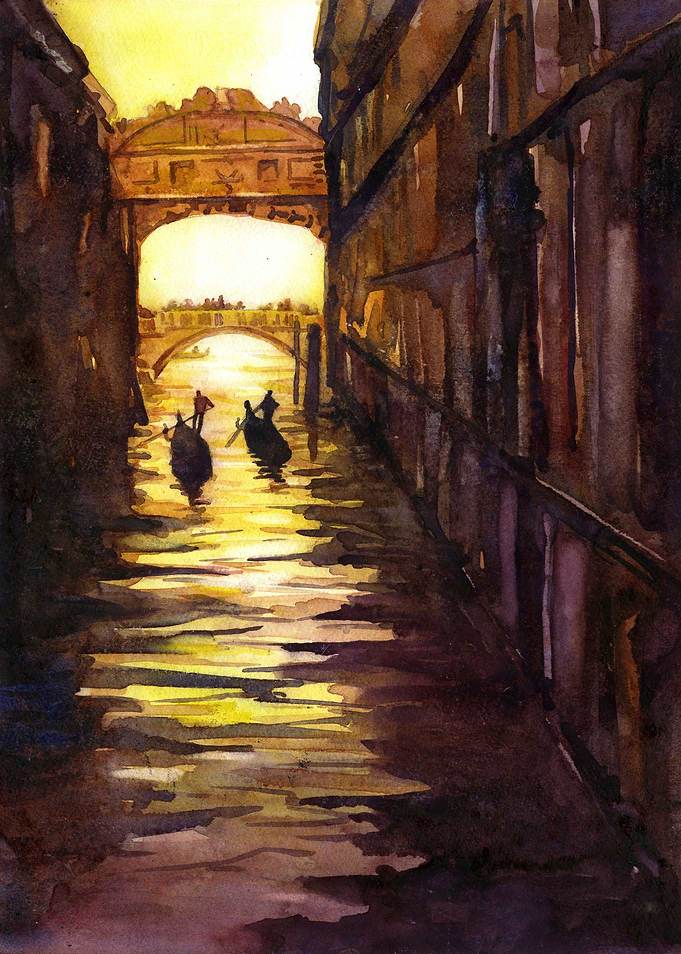 Bridge Sighs Venice Italy
