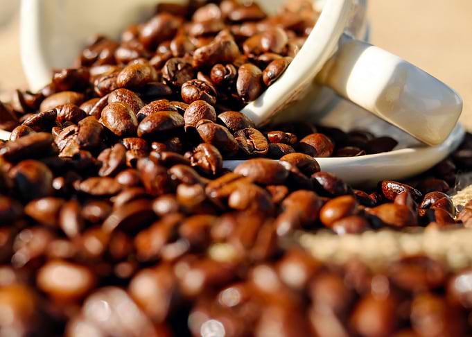 porcelain coffee beans