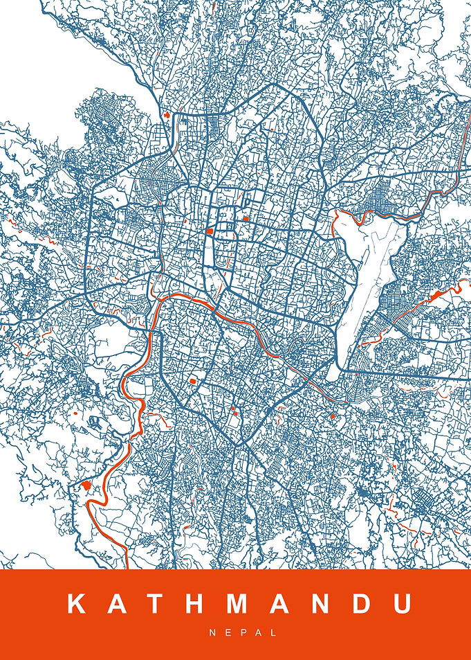 Map KATHMANDU NEPAL