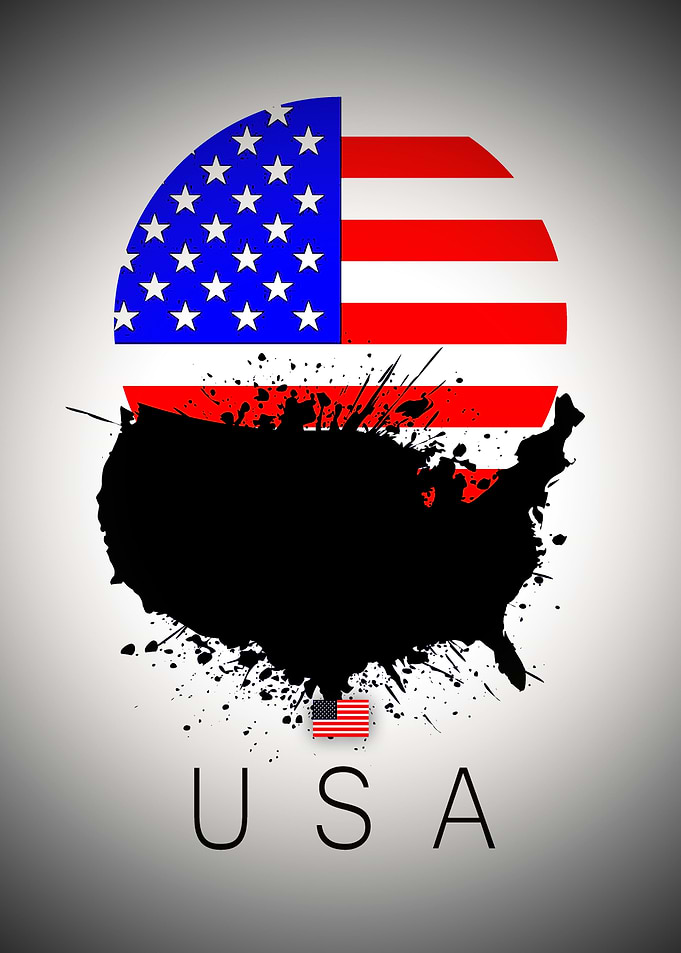 USA moon map
