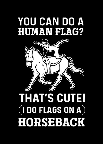 Horse Vaulter I Do Flags