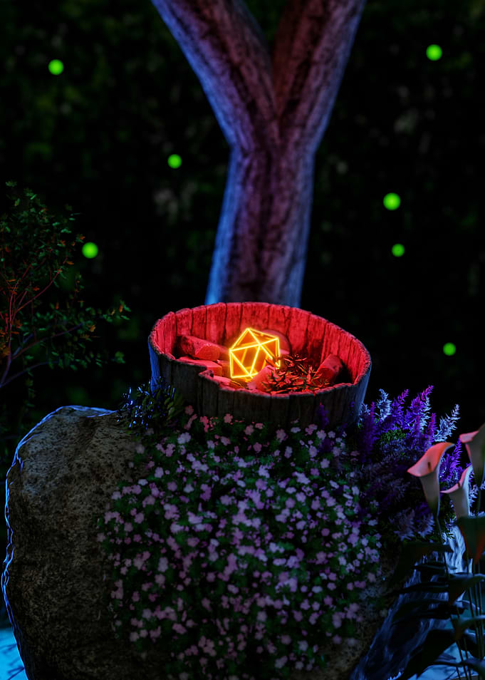 Glow Diamond in The Forest