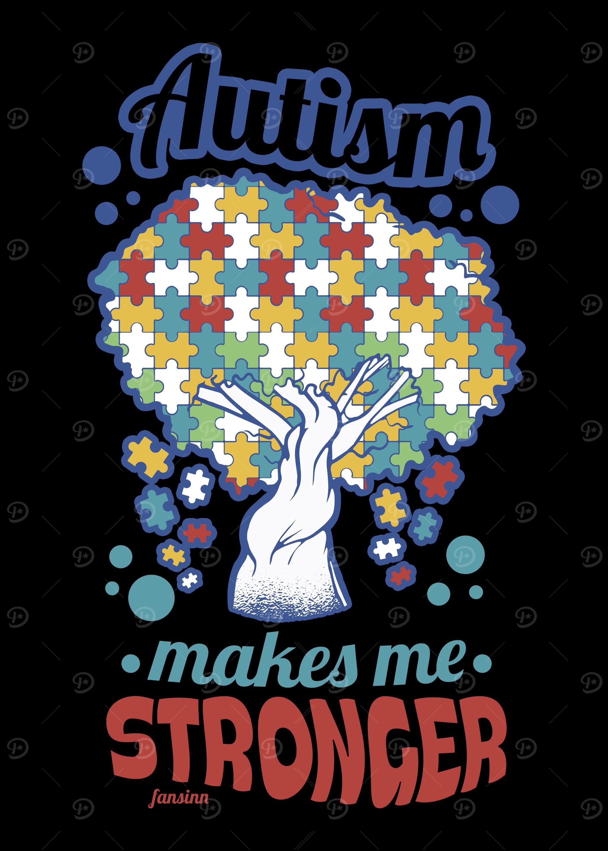 Autism makes me strong puz