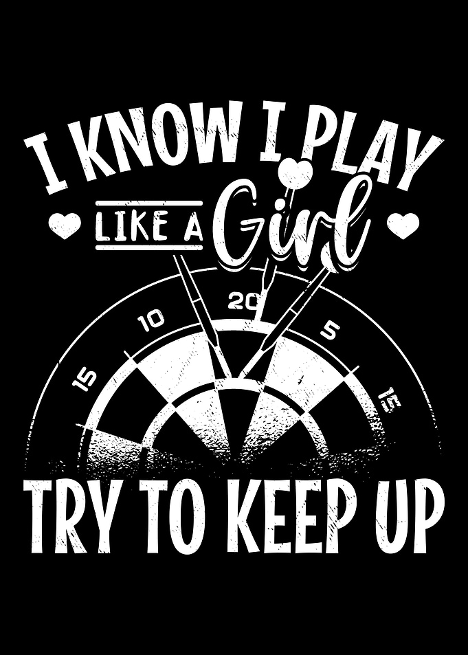 Girl Darts Retro