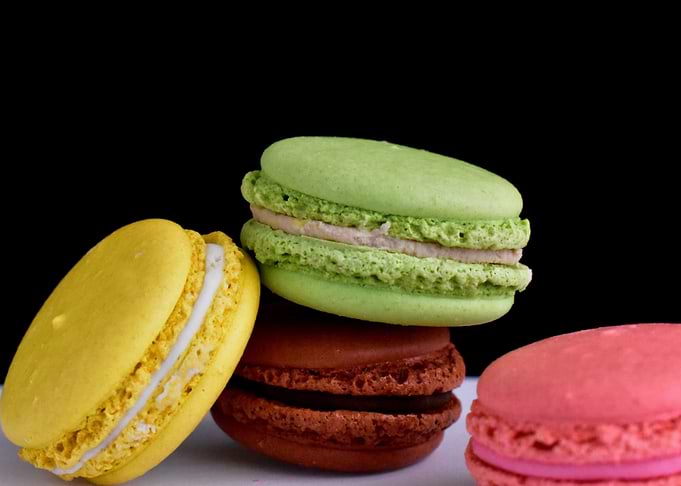 macarons colorful