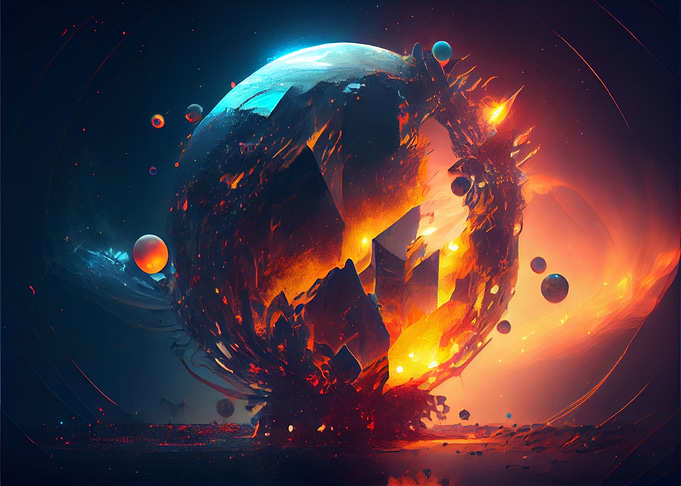 Earth twisted galaxy