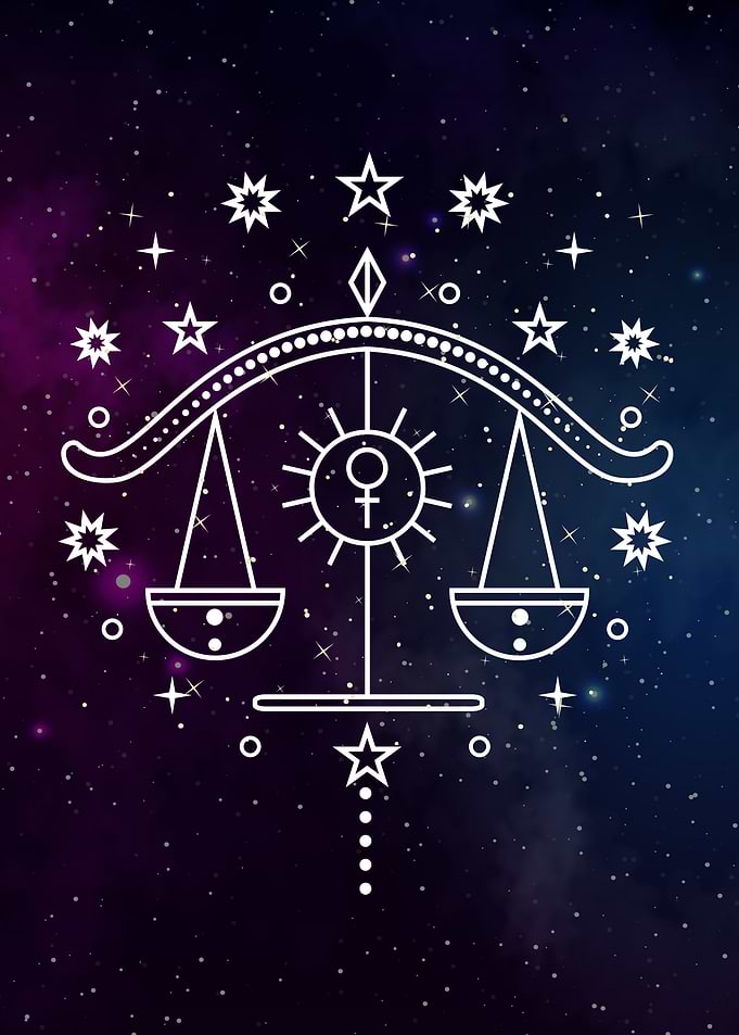 Libra Zodiac sign space