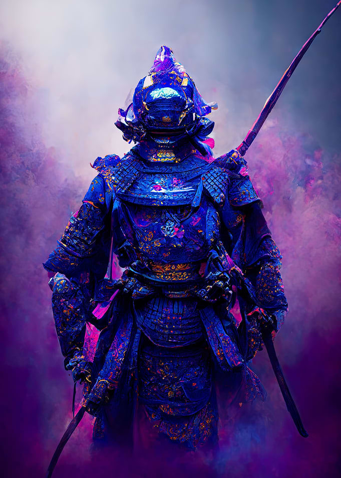 Samurai Oil Painting