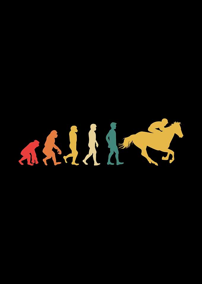 Retro Horse Racing Men